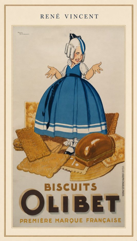René Vincent Biscuits Olibet No3 - Poster