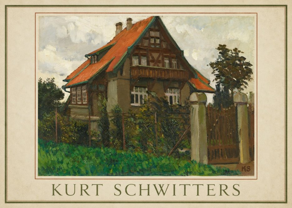 Kurt Schwitters The House on Berggasse No1 - Poster