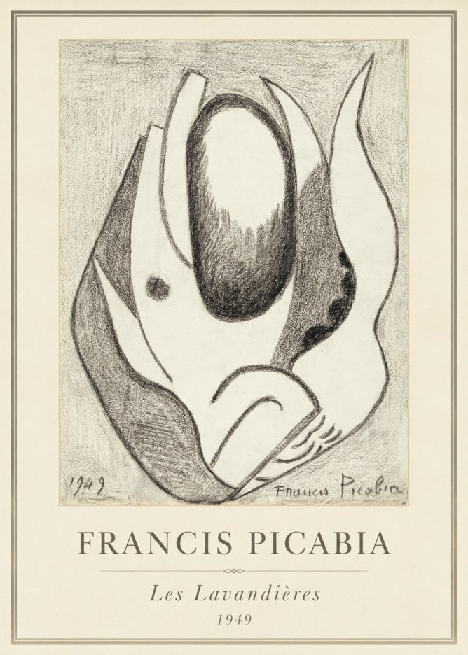 Francis Picabia Les Lavandières No4 - Poster