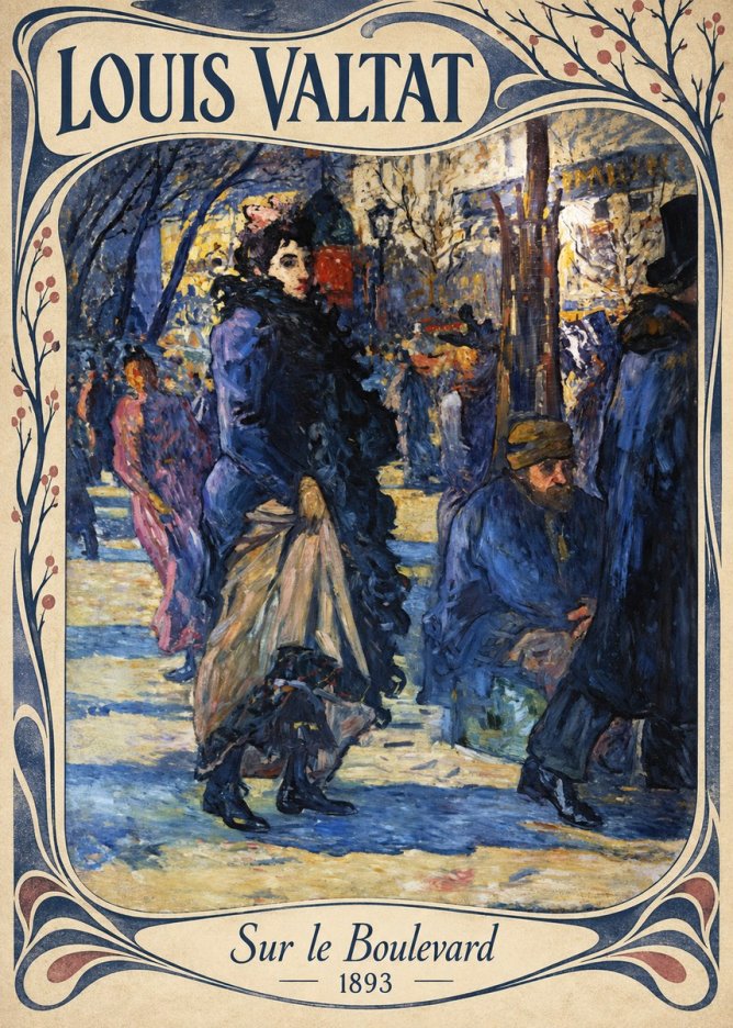 Louis Valtat Sur Le Boulevard No4 - Poster
