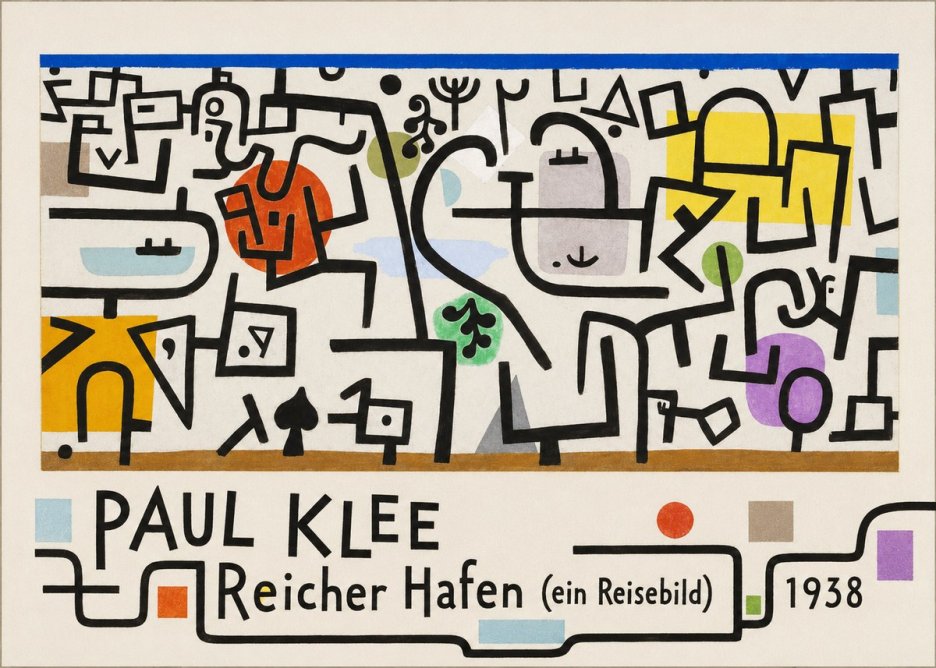 Paul Klee Reicher Hafen (Ein Reisebild) II No5 - Poster