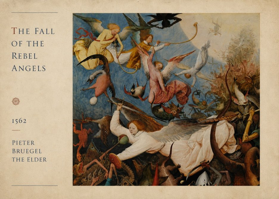 Pieter Bruegel The Fall of the Rebel Angels II No4 - Poster