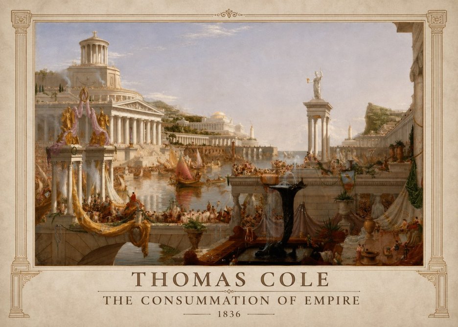 Thomas Cole The Consummation of Empire No1 - Poster