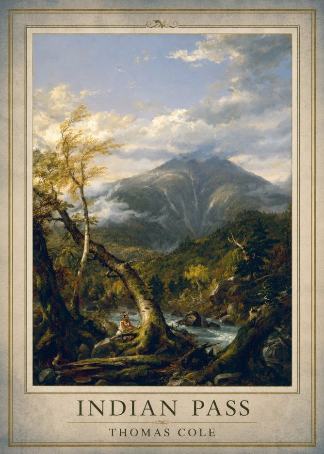 Thomas Cole Indian Pass I No1 - Poster