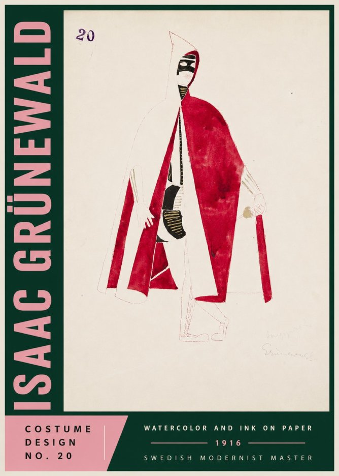 Isaac Grünewald Costume Design No. 20 No4 - Poster