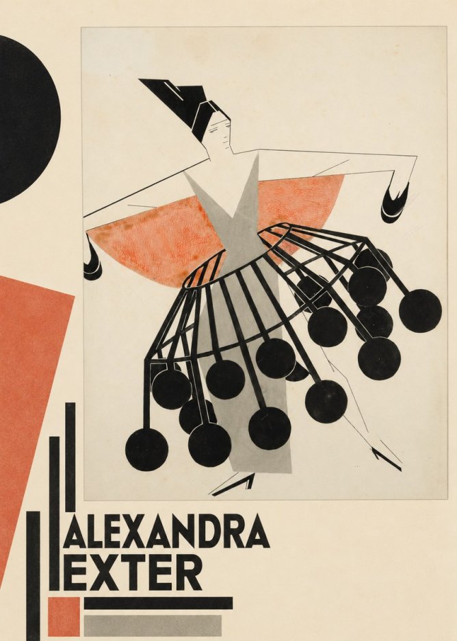 Alexandra Exter Avant-garde Costume Design No5 - Poster