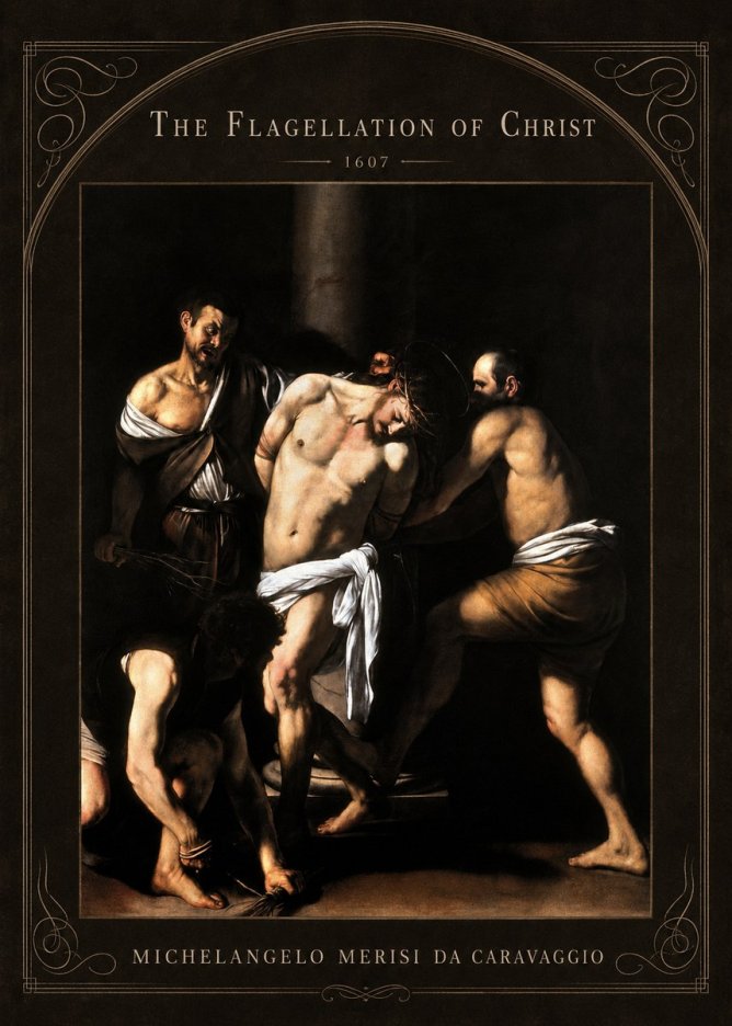 Michelangelo Merisi da Caravaggio The Flagellation of Christ No4 - Poster