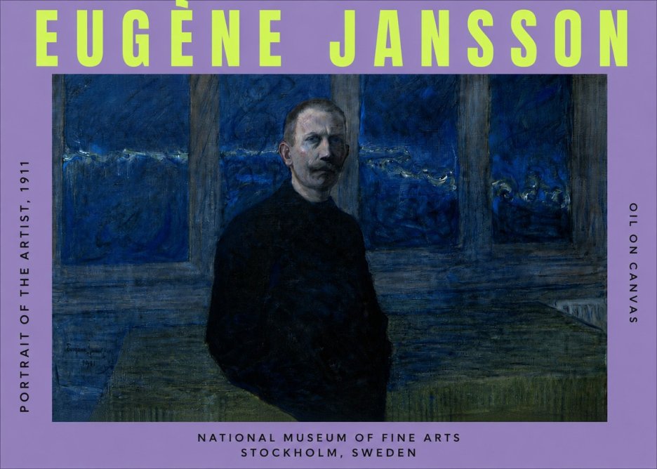 Eugène Jansson Portrait of the Artist, 1911 No3 - Poster