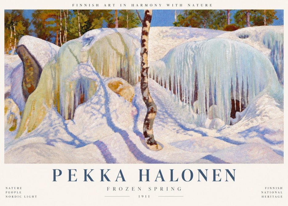 Pekka Halonen Frozen Spring No6 - Poster