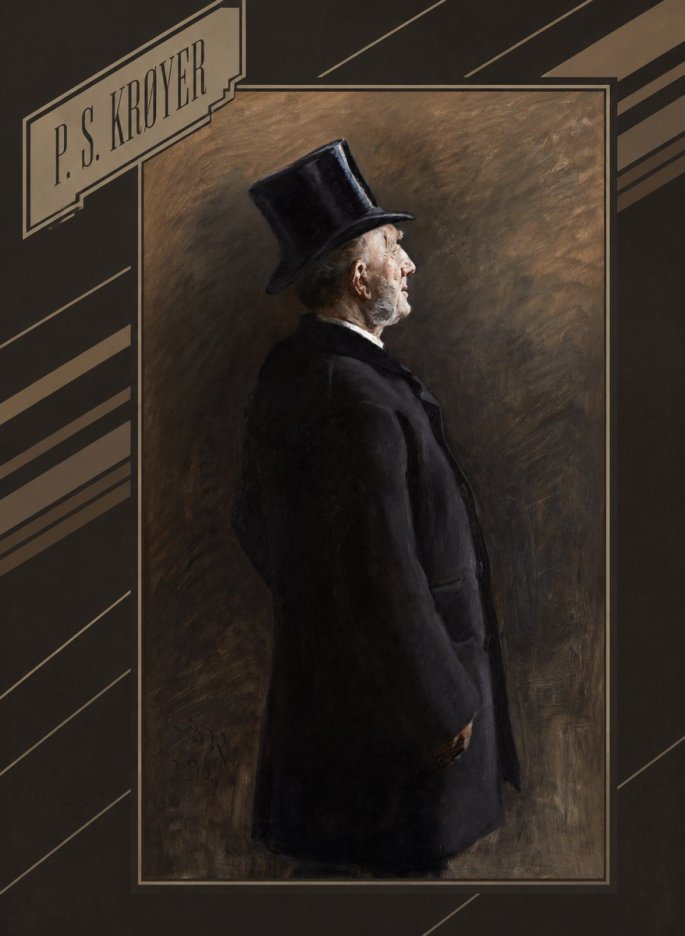 P.S. Krøyer Portrait of a Man in a Top Hat No5 - Poster