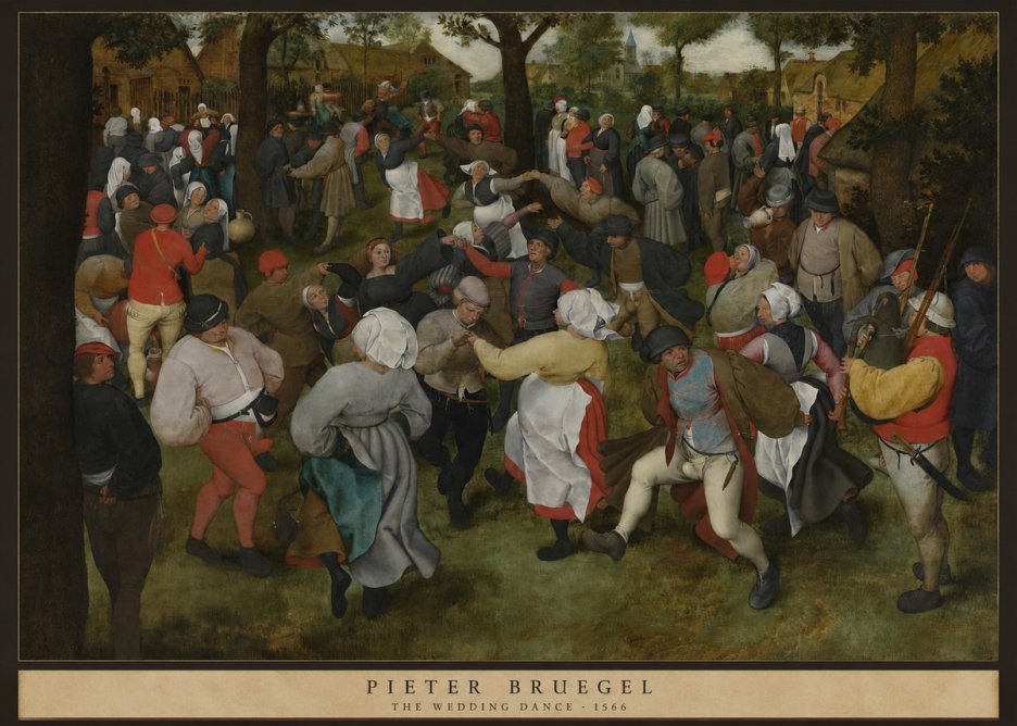Pieter Bruegel The Wedding Dance I No6 - Poster