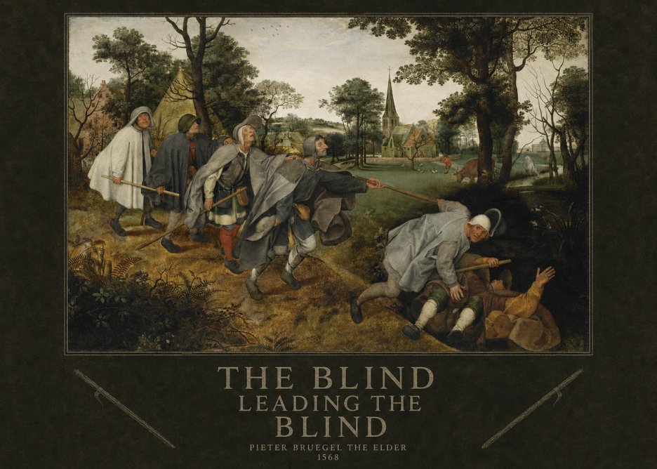 Pieter Bruegel The Blind Leading the Blind I No4 - Poster