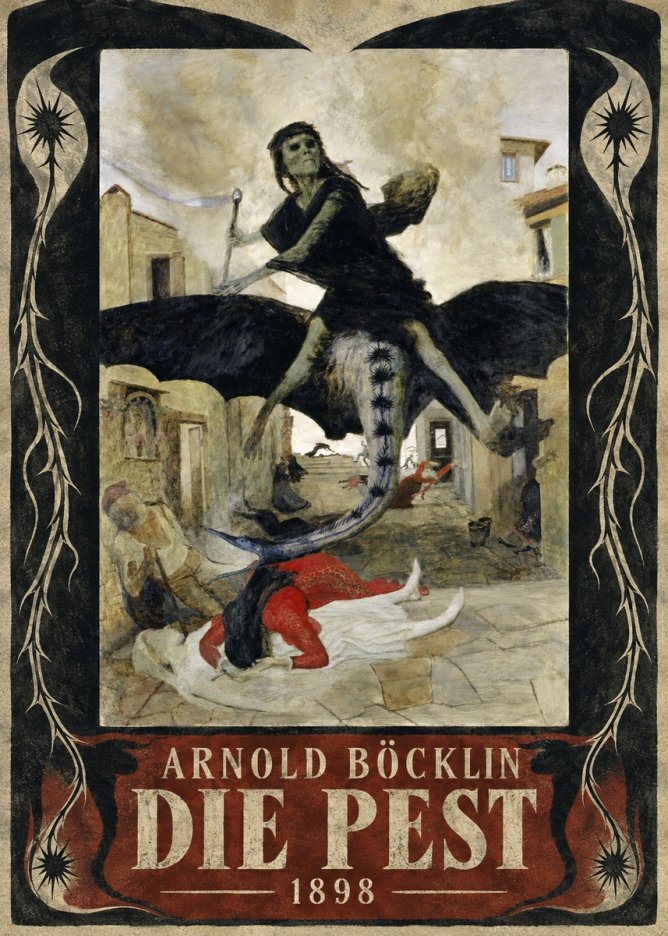 Arnold Böcklin Die Pest II No5 - Poster