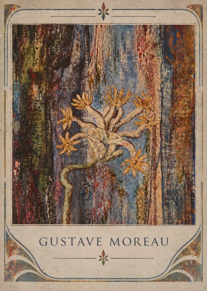Gustave Moreau Fleur Mystérieuse No5 - Poster