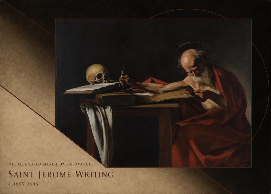 Michelangelo Merisi da Caravaggio Saint Jerome Writing I No3 - Poster