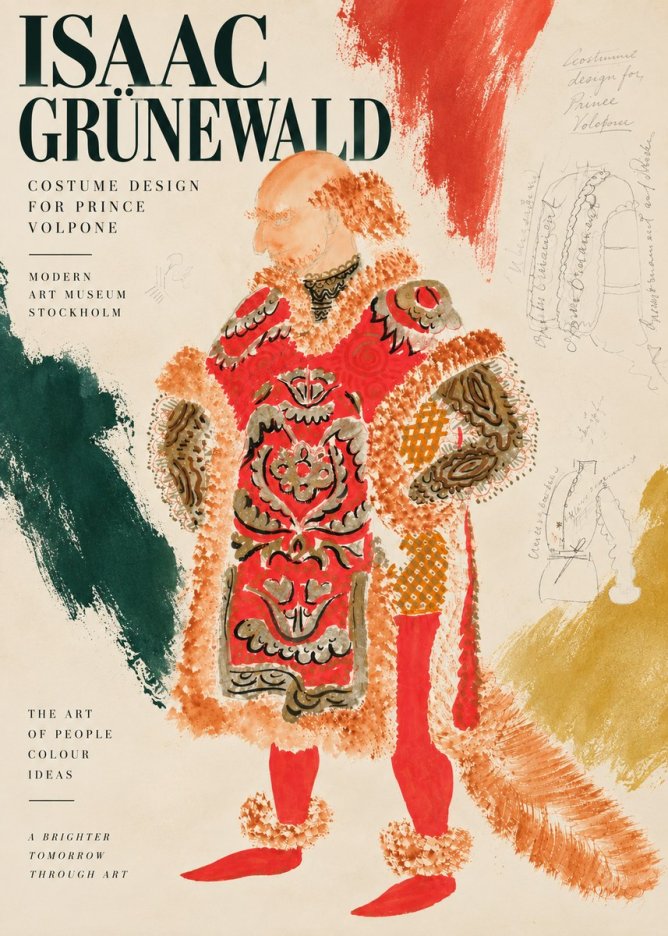 Isaac Grünewald Costume Design for a Theatre Production No5 - Poster