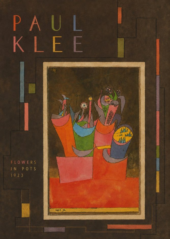 Paul Klee Flowers in Pots No3 - Poster
