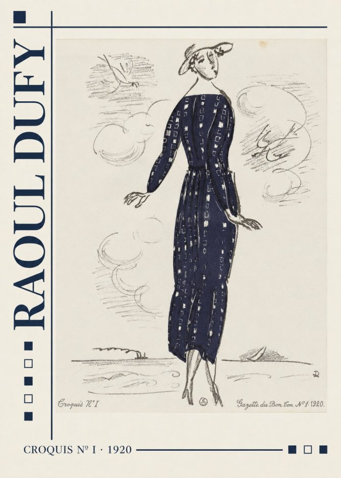 Raoul Dufy Croquis N° I · 1920 No2 - Poster