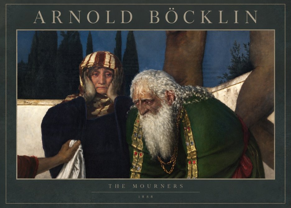 Arnold Böcklin Lamentation over the Dead Christ No5 - Poster