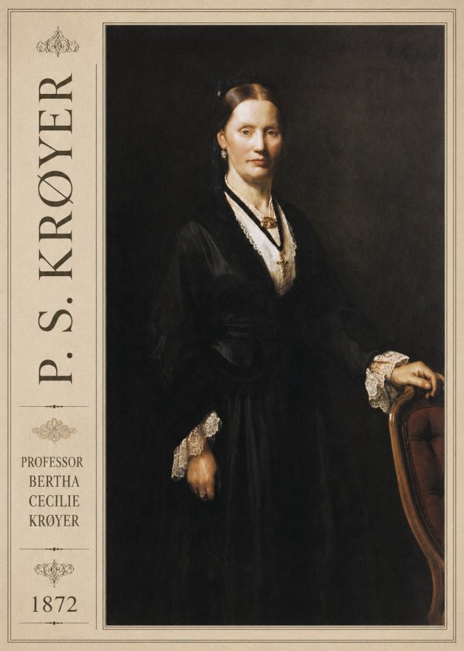 P.S. Krøyer Professor Bertha Cecilie Krøyer No2 - Poster
