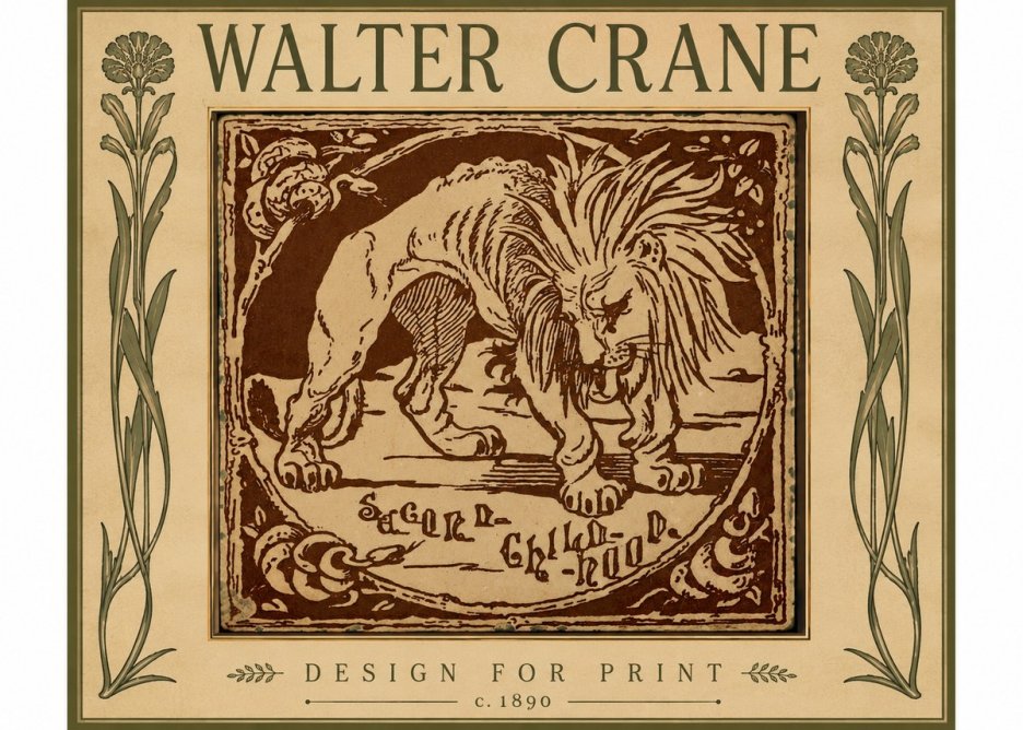 Walter Crane Sacred Childhood No5 - Poster