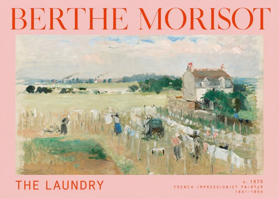 Berthe Morisot The Laundry No3 - Poster