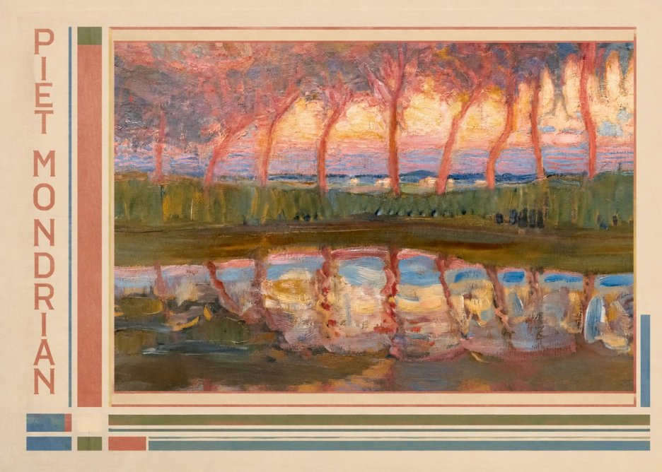 Piet Mondrian Willows No2 - Poster