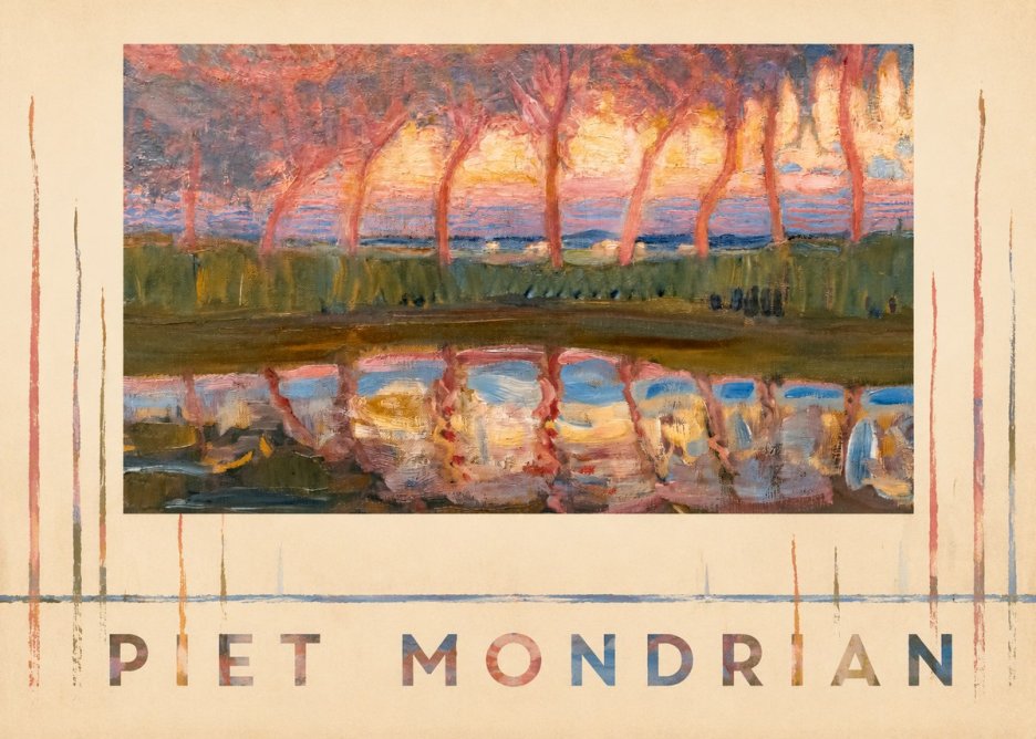 Piet Mondrian Willows No5 - Poster