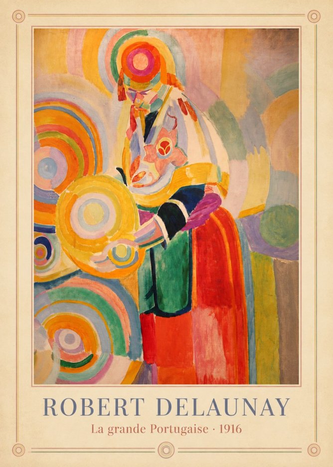 Robert Delaunay La Grande Portugaise II No3 - Poster