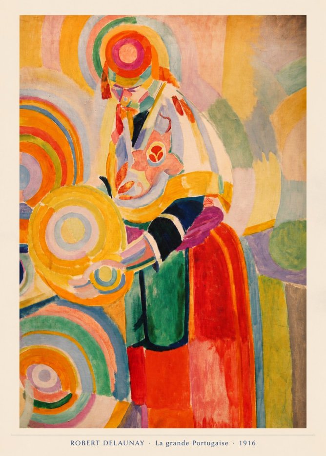 Robert Delaunay La Grande Portugaise II No6 - Poster