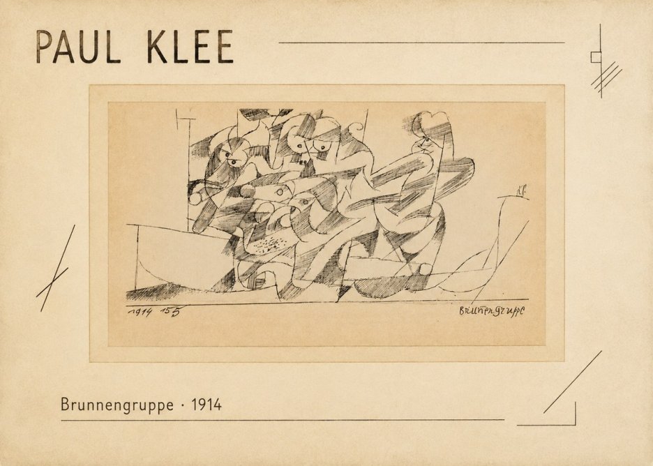 Paul Klee Brunnengruppe No2 - Poster