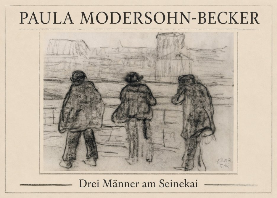 Paula Modersohn-Becker Drei Männer Am Seinekai No1 - Poster