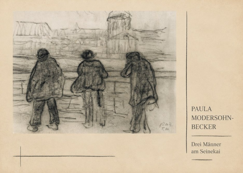 Paula Modersohn-Becker Drei Männer Am Seinekai No3 - Poster