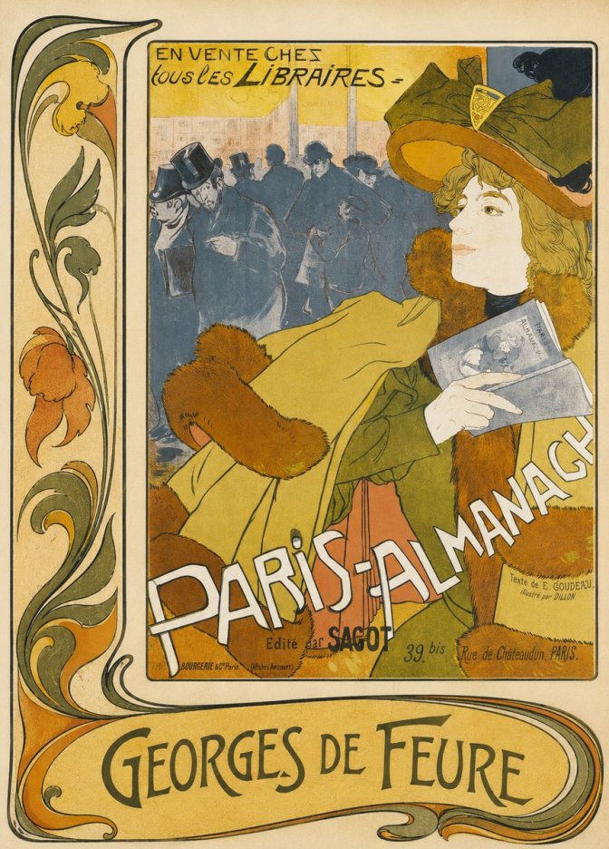 Georges de Feure Paris-almanach I No2 - Poster