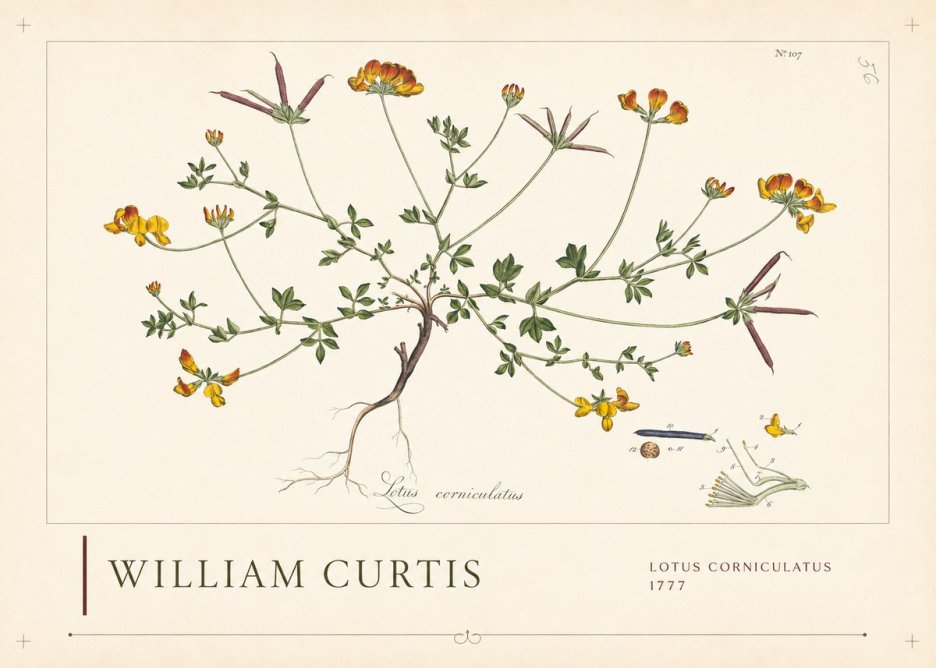 William Curtis Lotus Corniculatus II No2 - Poster