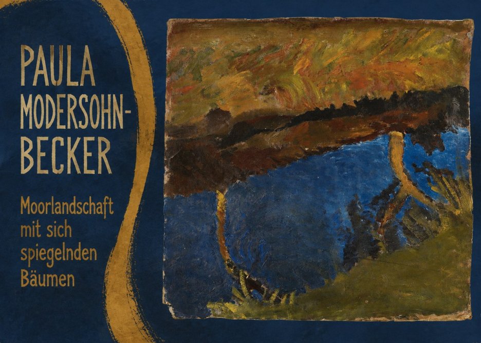 Paula Modersohn-Becker Moorlandschaft Mit Sich Spiegelnden Bäumen No5 - Poster