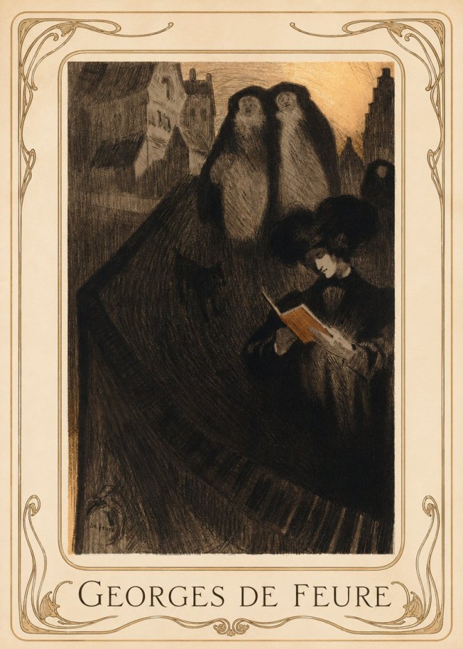 Georges de Feure La Liseuse No1 - Poster