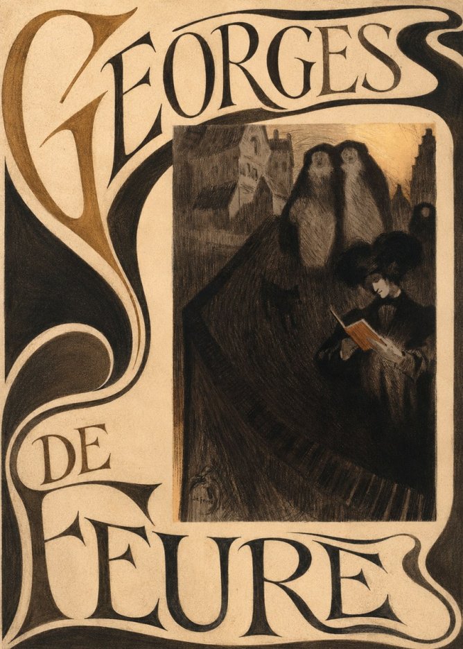 Georges de Feure La Liseuse No5 - Poster