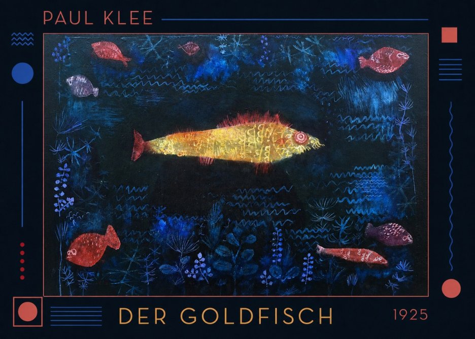 Paul Klee Der Goldfisch No1 - Poster
