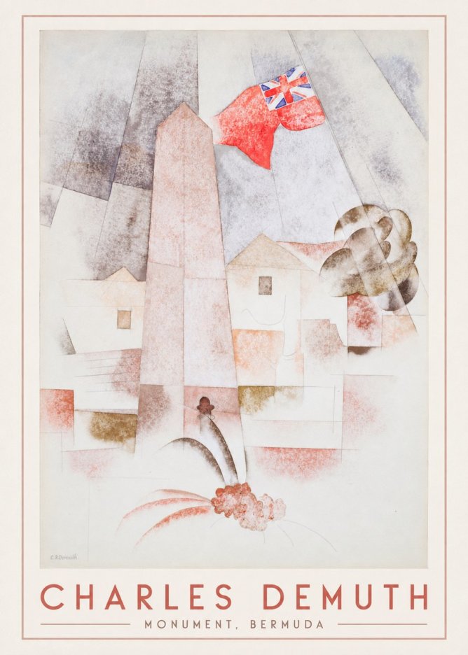 Charles Demuth Monument, Bermuda No1 - Poster