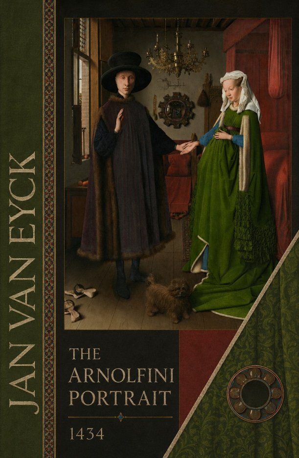 Jan van Eyck The Arnolfini Portrait V No4 - Poster