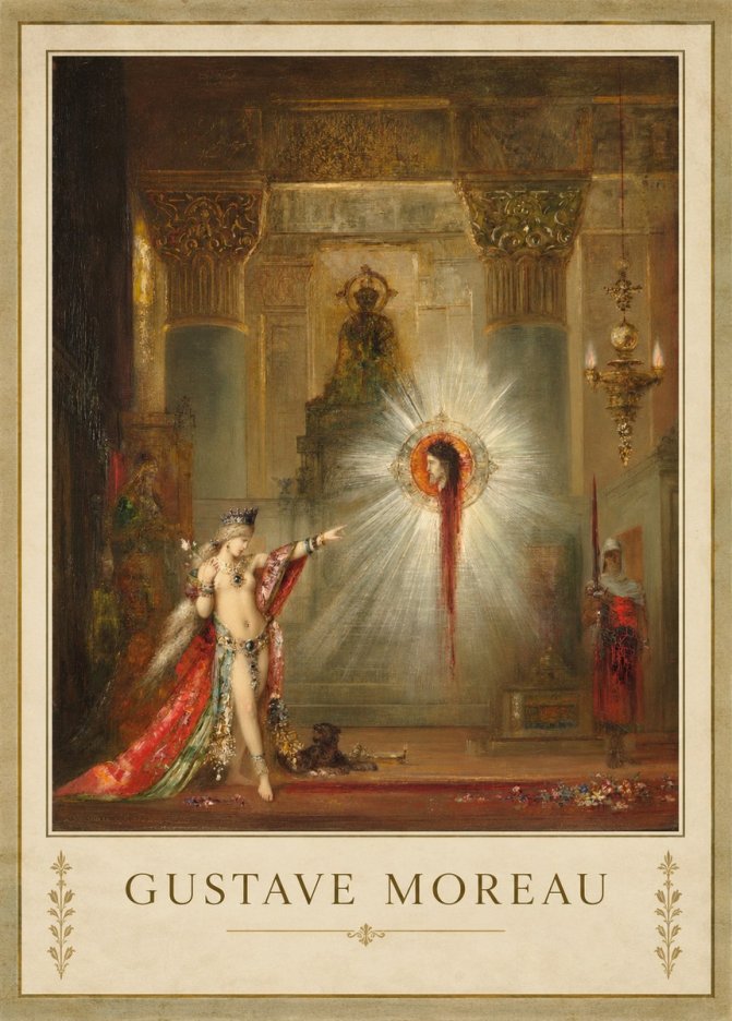 Gustave Moreau The Apparition II No3 - Poster