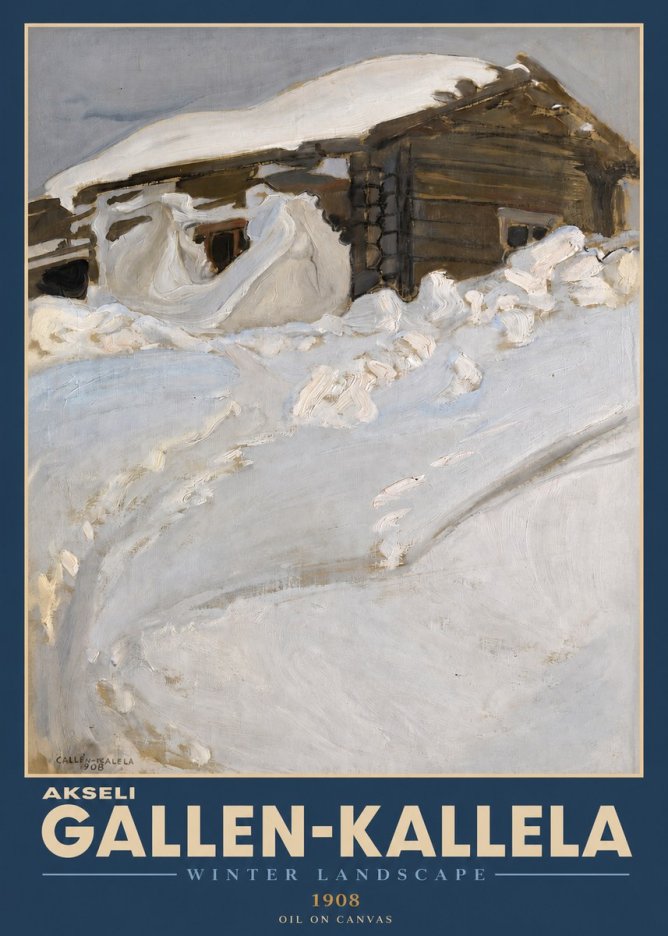 Akseli Gallen-Kallela Winter Landscape II No2 - Poster