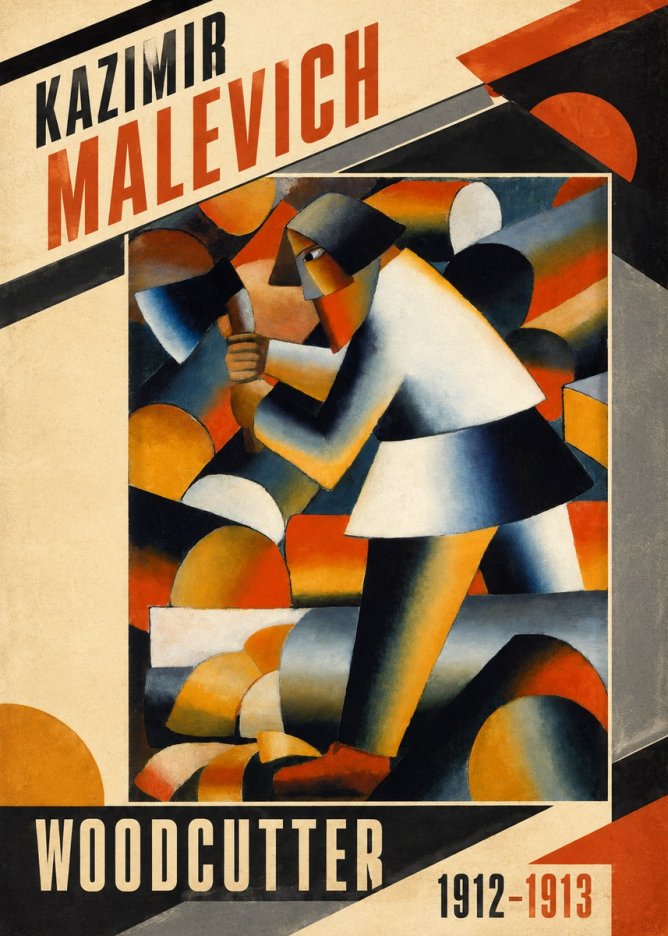 Kazimir Malevich Woodcutter No3 - Poster