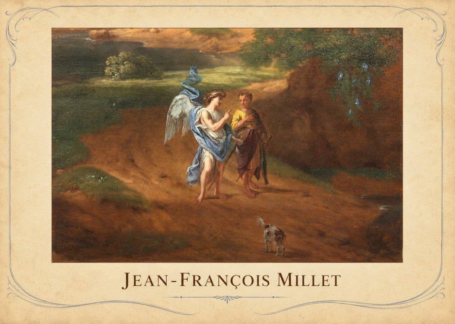 Jean-François Millet Tobias and the Angel No3 - Poster