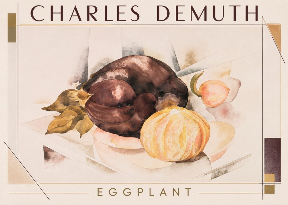 Charles Demuth Eggplant No1 - Poster