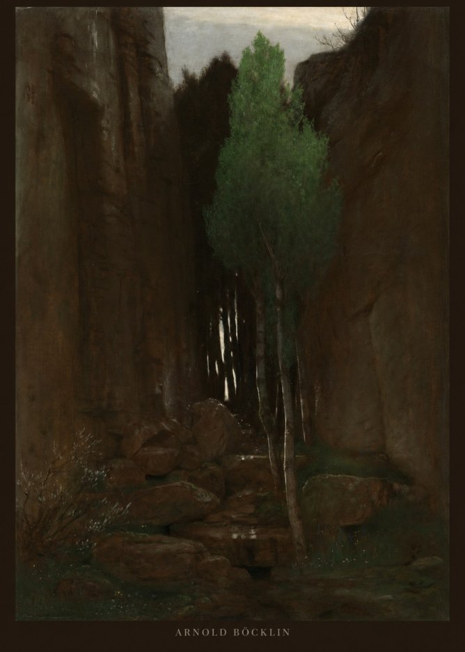 Arnold Böcklin Sacred Grove II No2 - Poster