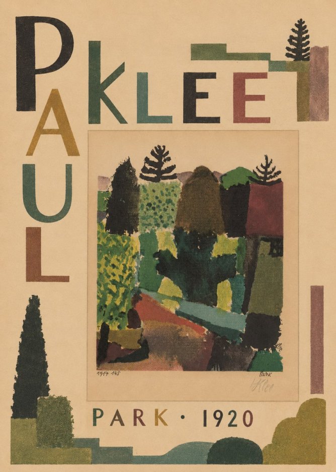 Paul Klee Park I No5 - Poster
