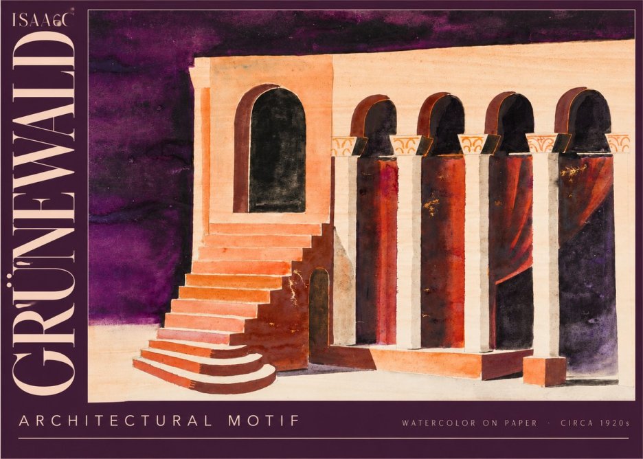 Isaac Grünewald Architectural Motif I No4 - Poster