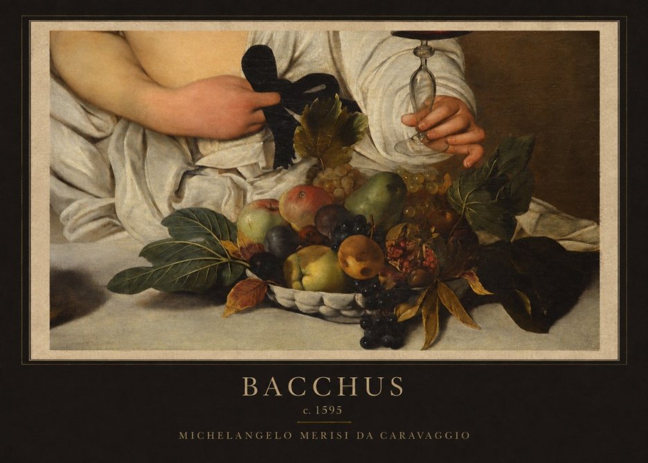 Michelangelo Merisi da Caravaggio Bacchus II No1 - Poster
